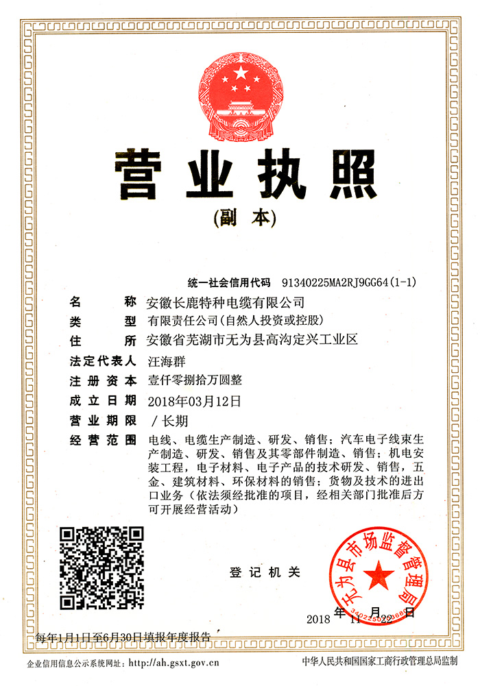 營業執照副本